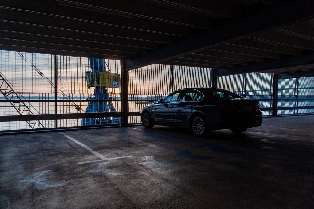 multi storey car park, automobile, parking spot